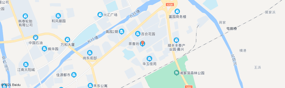 嘉兴茶香坊_公交站地图_嘉兴公交_妙搜公交查询2024