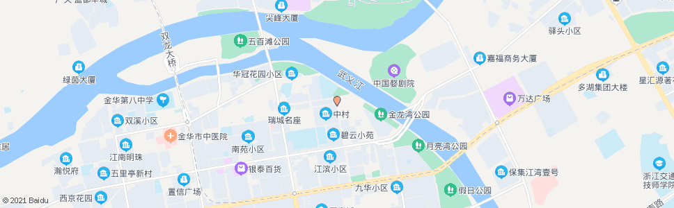 金华义乌街中村路口(丝缘养发养身)_公交站地图_金华公交_妙搜公交查询2024