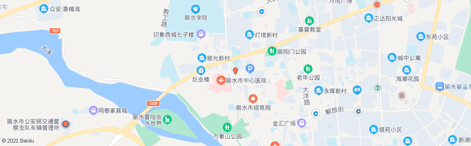 丽水绿洲眼镜平价店(中心医院)_公交站地图_丽水公交_妙搜公交查询2024