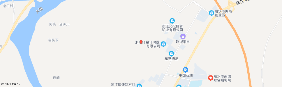 丽水芝麻地村(白峰路口)_公交站地图_丽水公交_妙搜公交查询2024