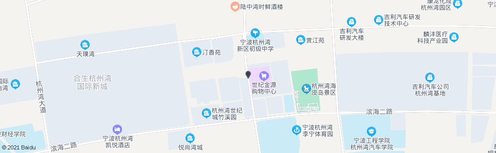 宁波杭州湾新区世纪城购物中心_公交站地图_宁波公交_妙搜公交查询2024