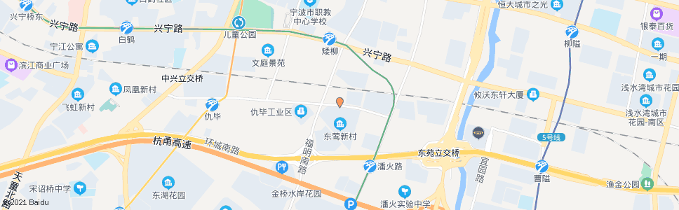 宁波东莺新村_公交站地图_宁波公交_妙搜公交查询2024