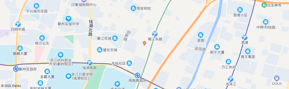 宁波四明路沧海路口_公交站地图_宁波公交_妙搜公交查询2024