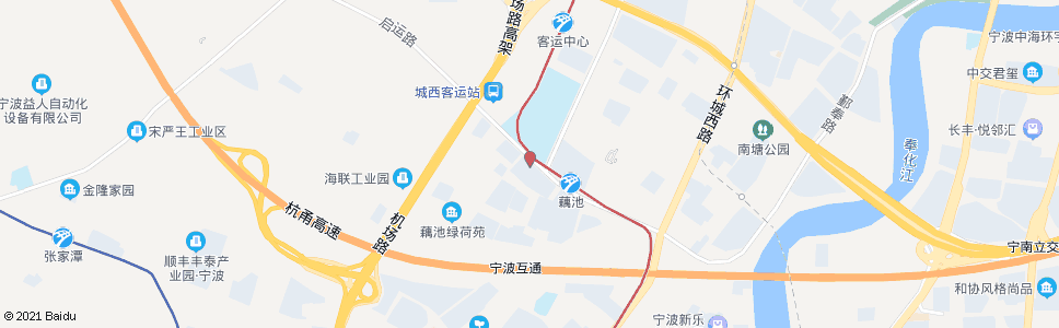 宁波丽园南路启运路口(狮丹努集团)_公交站地图_宁波公交_妙搜公交查询2024