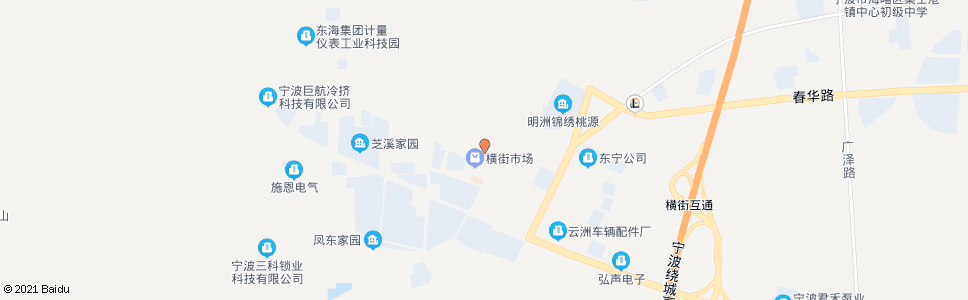 宁波横街菜场北_公交站地图_宁波公交_妙搜公交查询2024