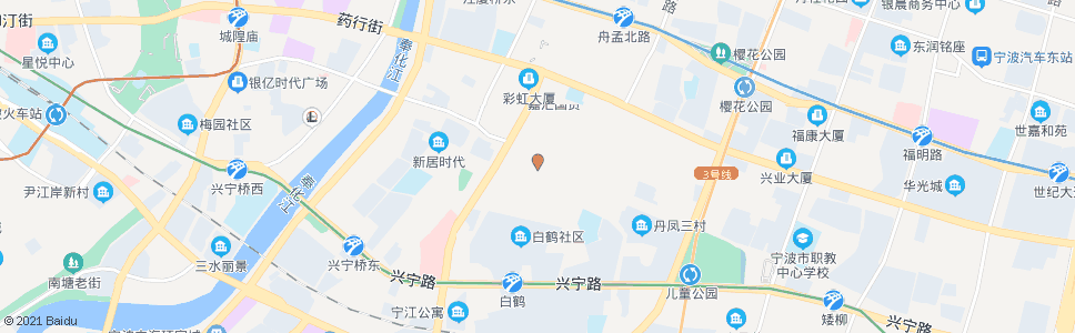 宁波荷花二村(市自来水总公司)_公交站地图_宁波公交_妙搜公交查询2024