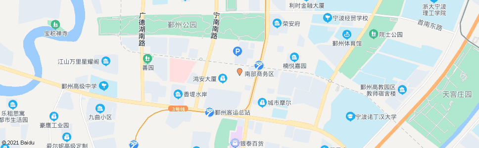 宁波南苑新城酒店_公交站地图_宁波公交_妙搜公交查询2024