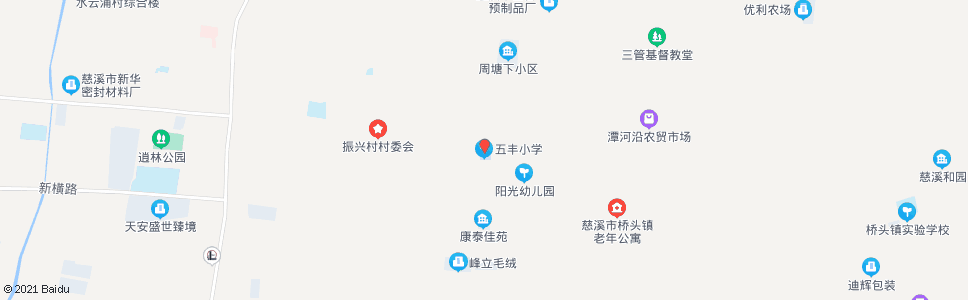 宁波五丰小学_公交站地图_宁波公交_妙搜公交查询2024