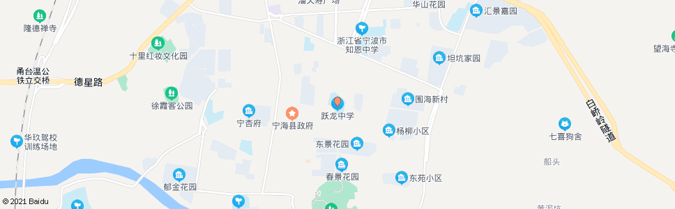 宁波跃龙中学_公交站地图_宁波公交_妙搜公交查询2024