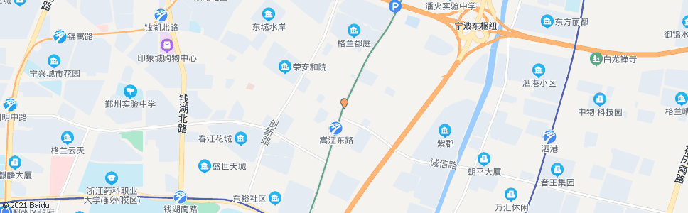 宁波沧海路嵩江路口_公交站地图_宁波公交_妙搜公交查询2024