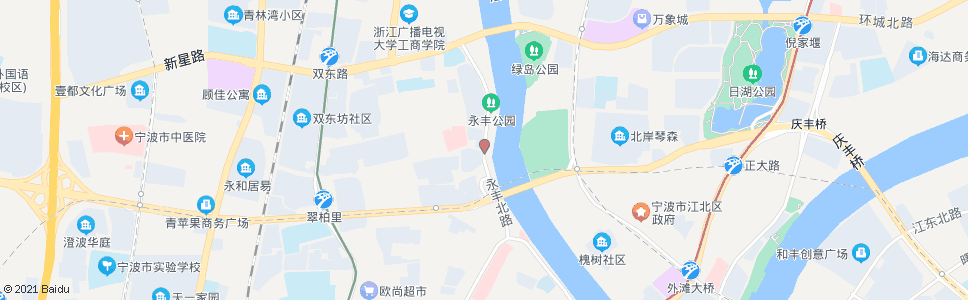 宁波永丰北路范江岸路口_公交站地图_宁波公交_妙搜公交查询2024