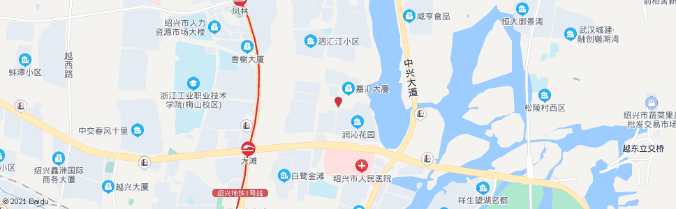 绍兴市公交集团公司(润沁花园)_公交站地图_绍兴公交_妙搜公交查询2024