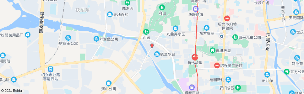 绍兴鉴湖新村_公交站地图_绍兴公交_妙搜公交查询2024