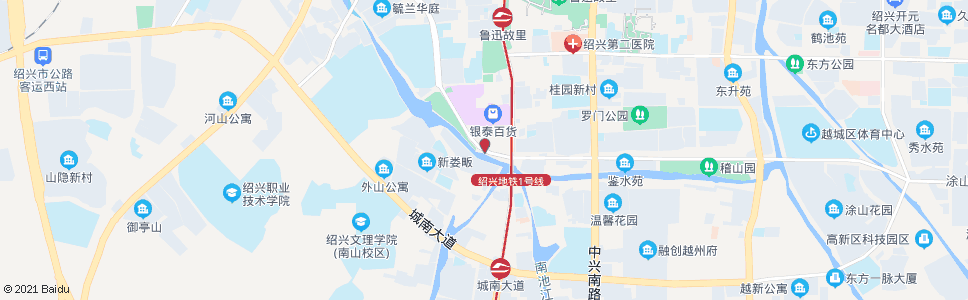 绍兴南门_公交站地图_绍兴公交_妙搜公交查询2024