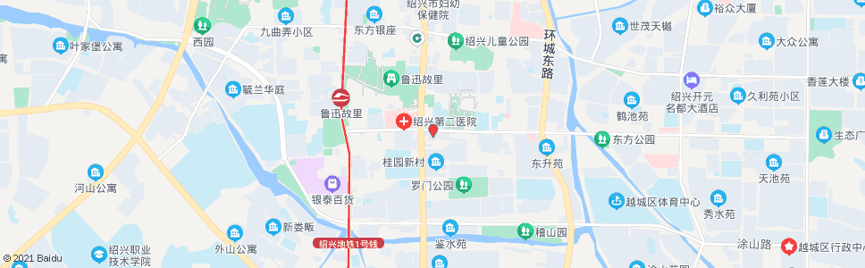 绍兴北京银行_公交站地图_绍兴公交_妙搜公交查询2024