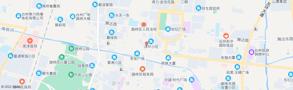 台州建筑装饰城二中_公交站地图_台州公交_妙搜公交查询2024