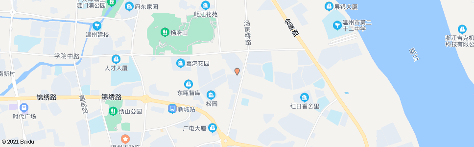 温州蒲州路口(杨府山路)_公交站地图_温州公交_妙搜公交查询2024