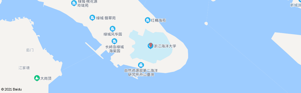 舟山海洋学院(东校区)_公交站地图_舟山公交_妙搜公交查询2024