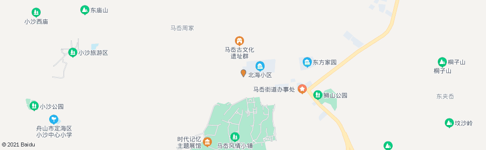 舟山北海小区_公交站地图_舟山公交_妙搜公交查询2024