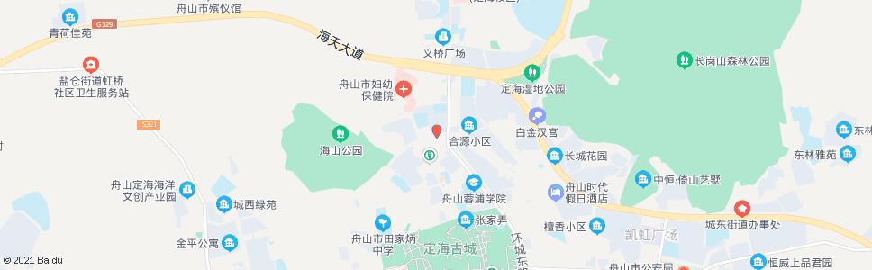 舟山北园新村_公交站地图_舟山公交_妙搜公交查询2024